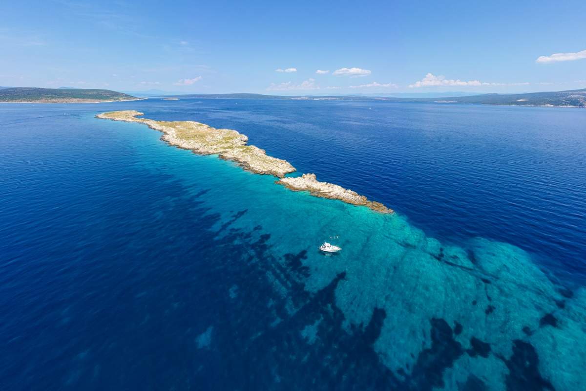 Islands Kormati near Plavnik  - a seagull colony